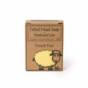 Felted Wool Soap手工羊毛毡香皂-法国香梨味100g
